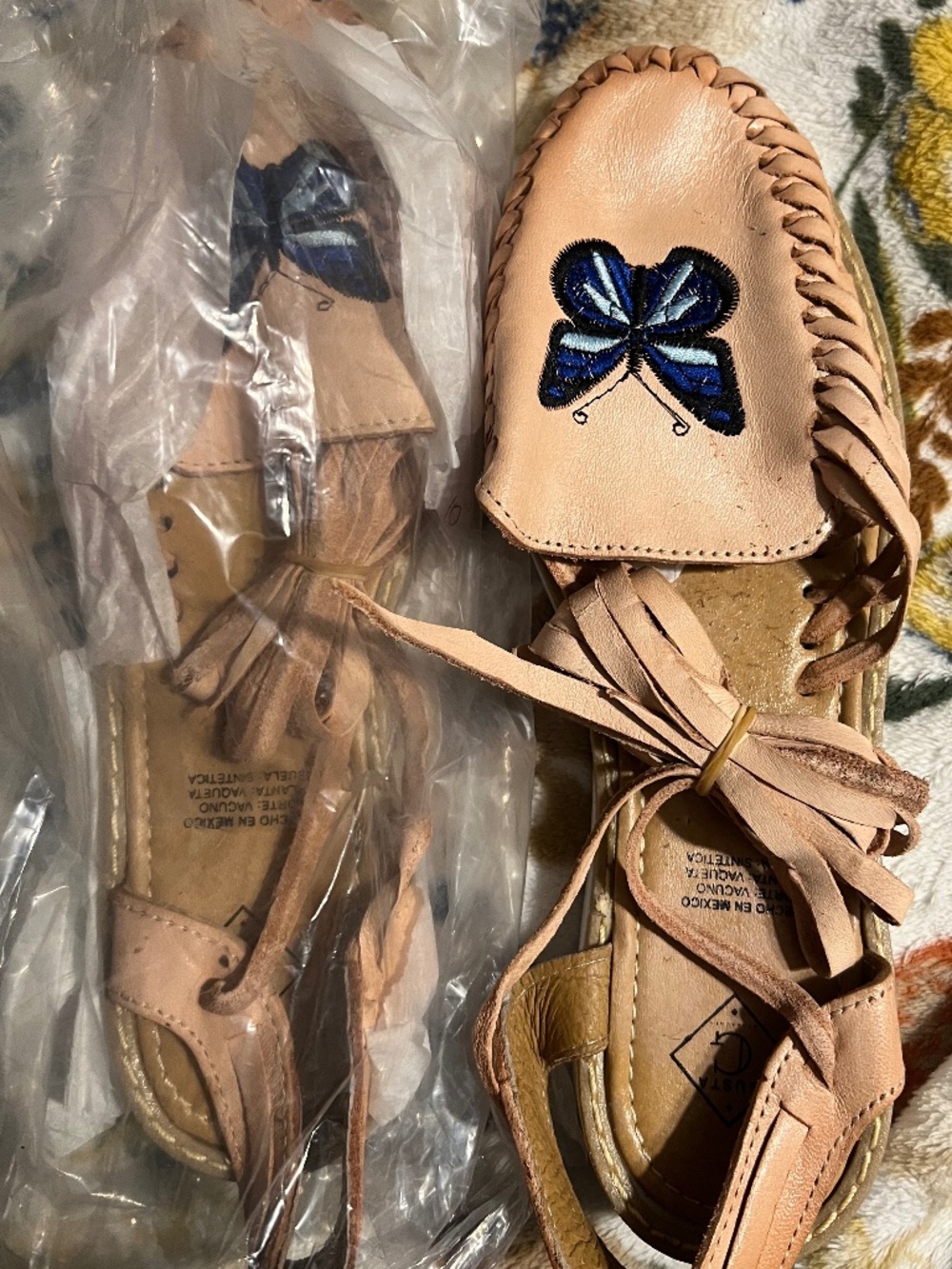 Butterfly guaraches/ Mexican sandals